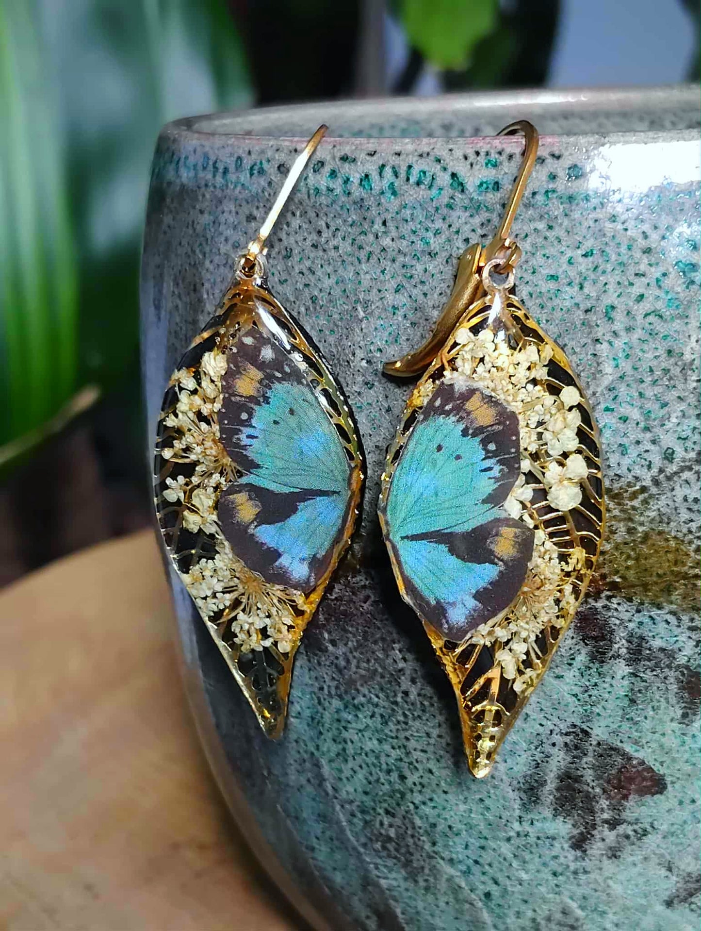 Boucles d'oreille, Fleur de carotte