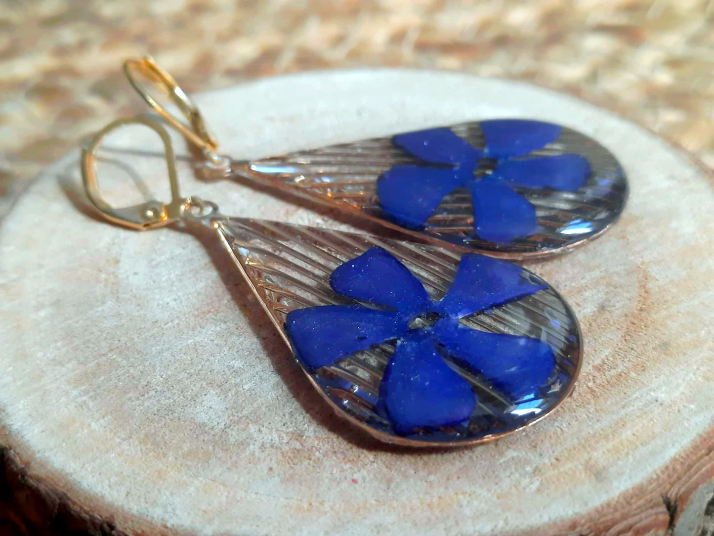 Boucles d'oreille, Pervenche