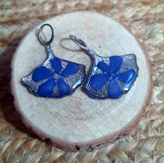 Boucles d'oreille, Pervenche