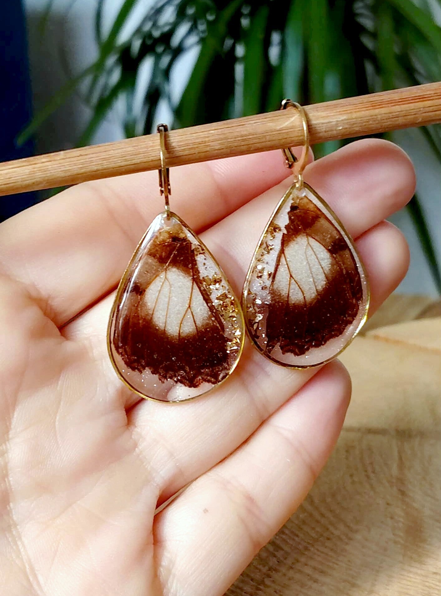 Boucles d'oreille, Aile de papillon