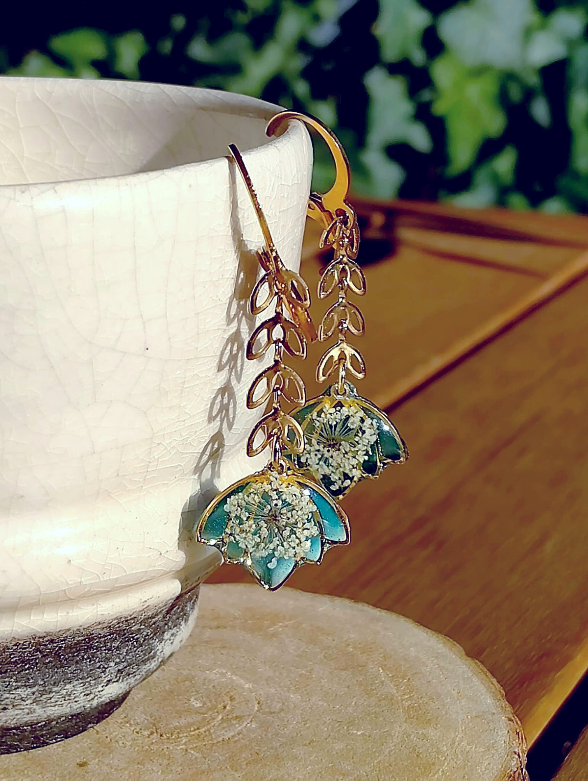Boucles d'oreille Fleurs de carotte