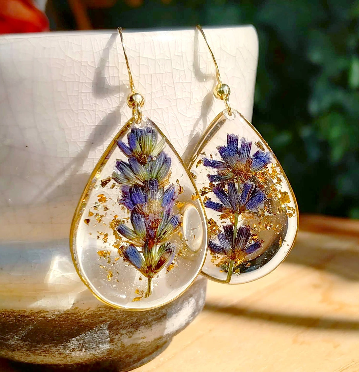 Boucles d'oreille Lavande