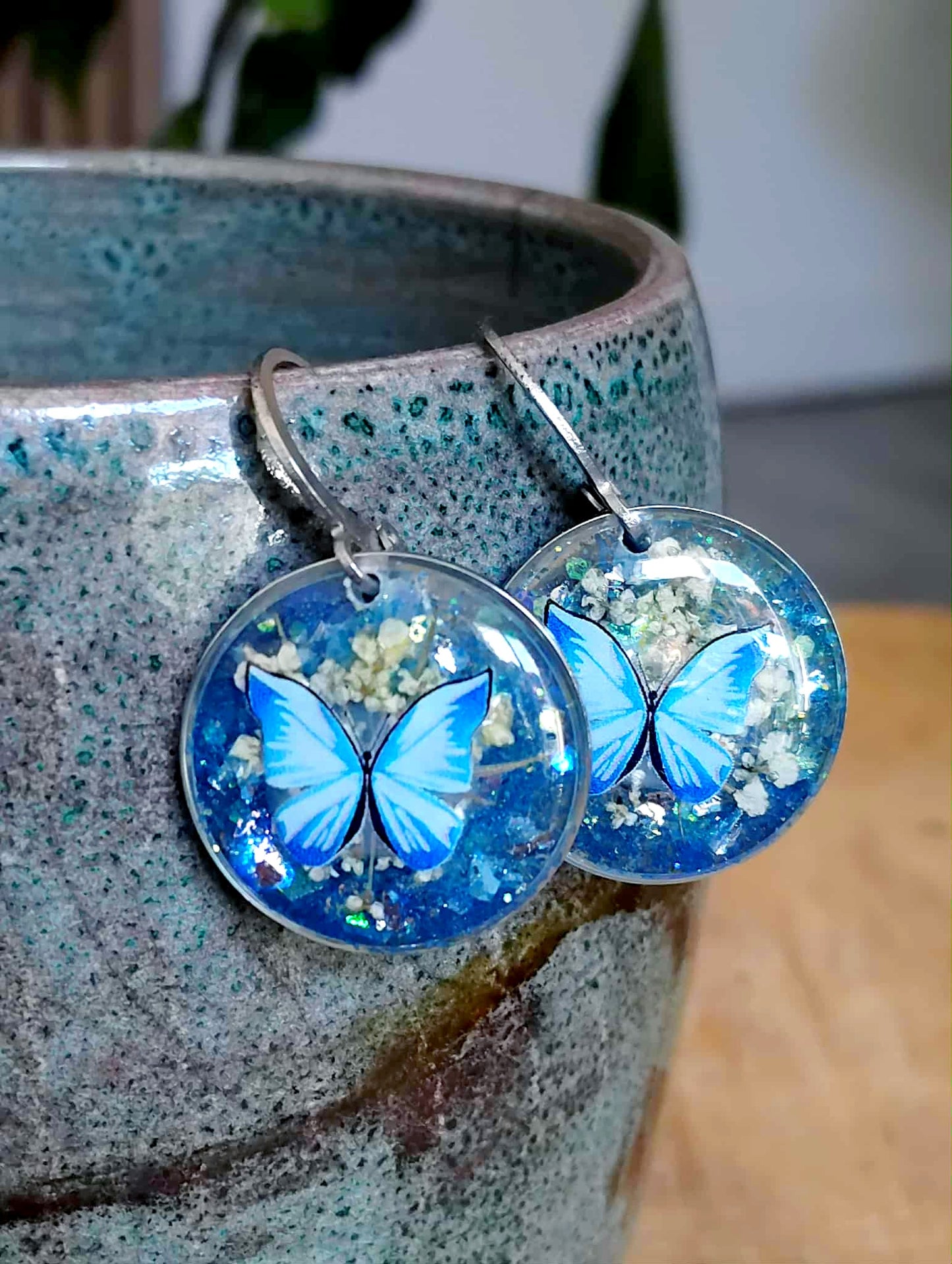 Boucles d'oreille, Fleur de carotte