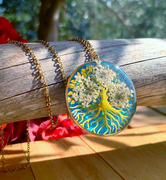 Collier Fleur de carotte
