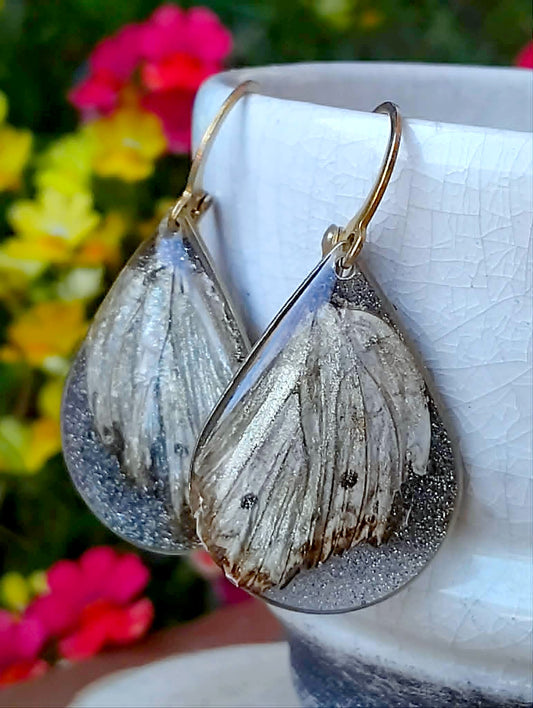 Boucles d'oreille  Aile de papillon