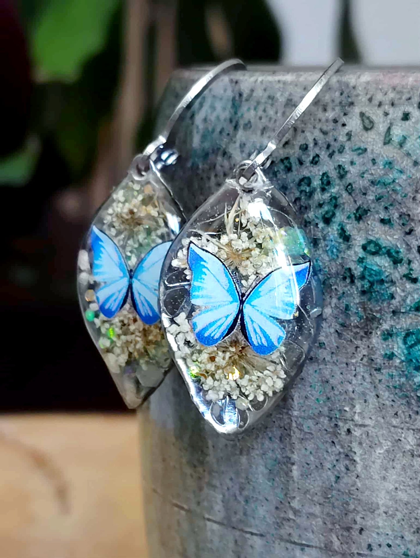 Boucles d'oreille, Fleur de carotte