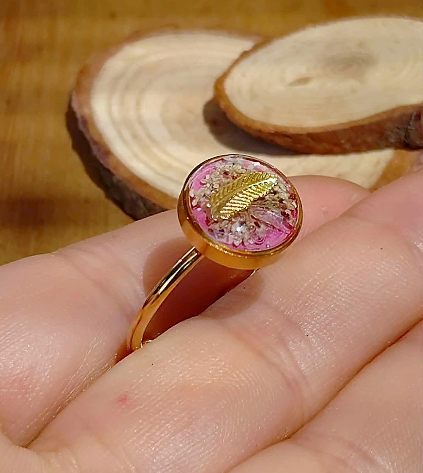 Bague Fleur de carotte sauvage