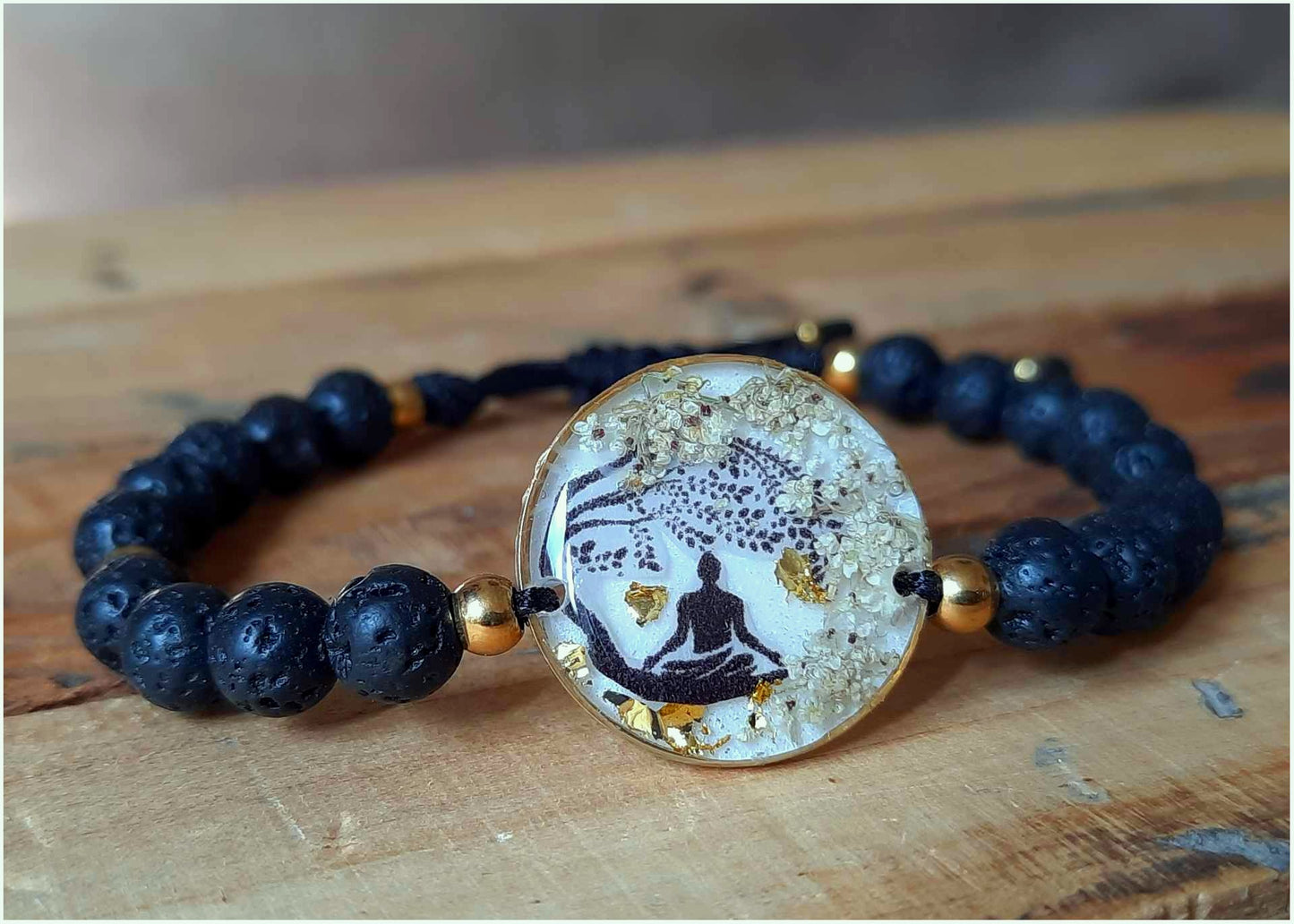 Bracelet, Bouddha, Fleur de carotte