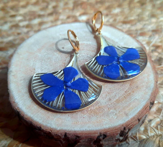 Boucles d'oreille, Pervenche