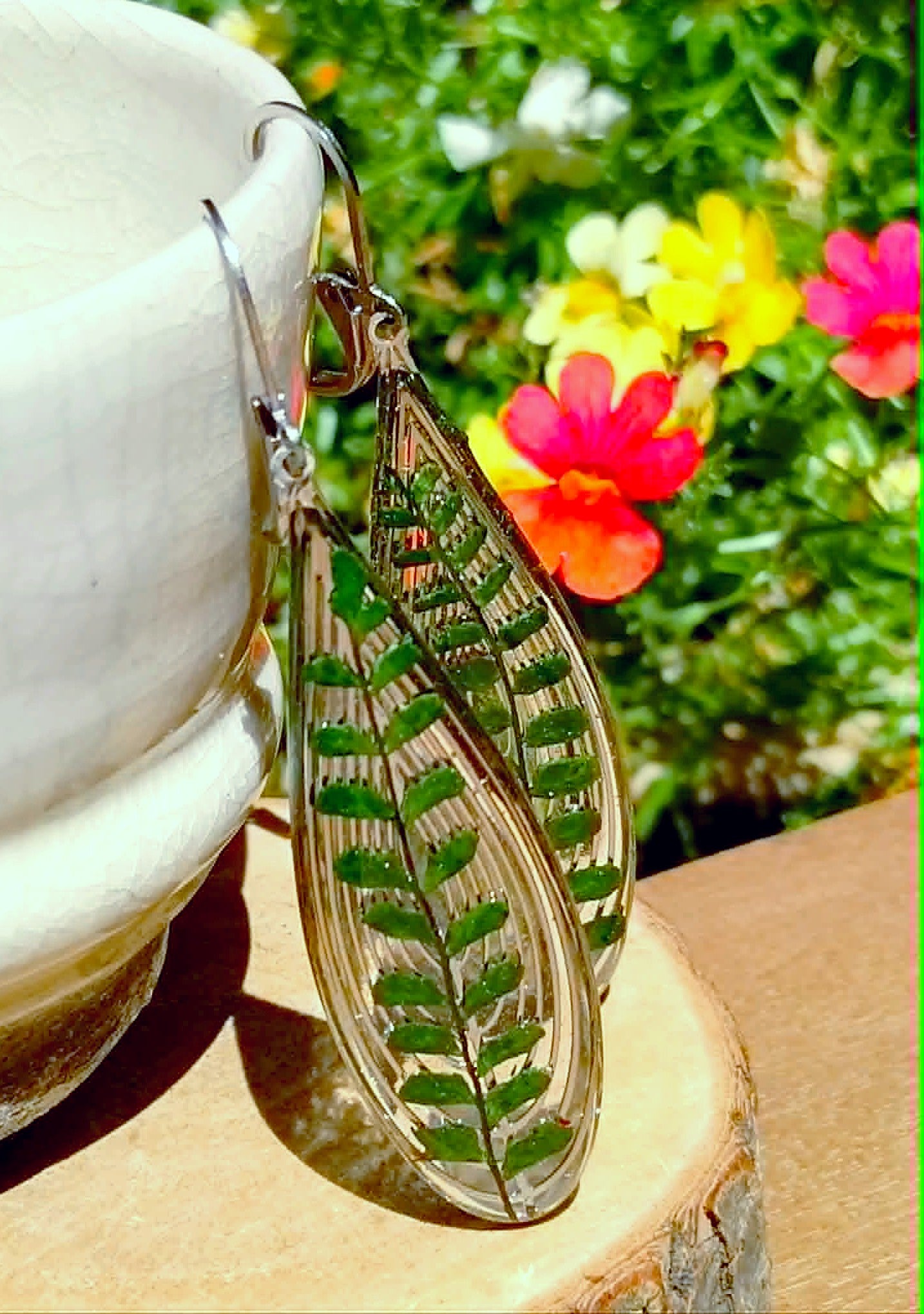 Boucles d'oreille Fougère