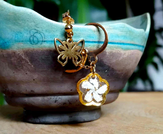 Boucles d'oreille Double piercing Jasmin