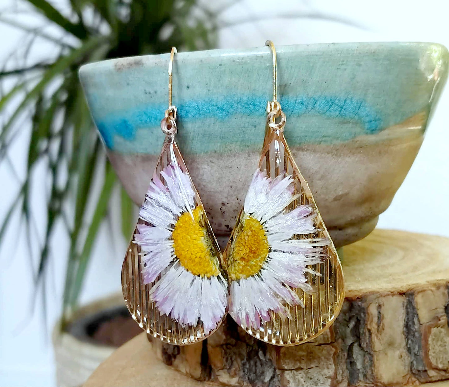 Boucles d'oreille Pâquerette