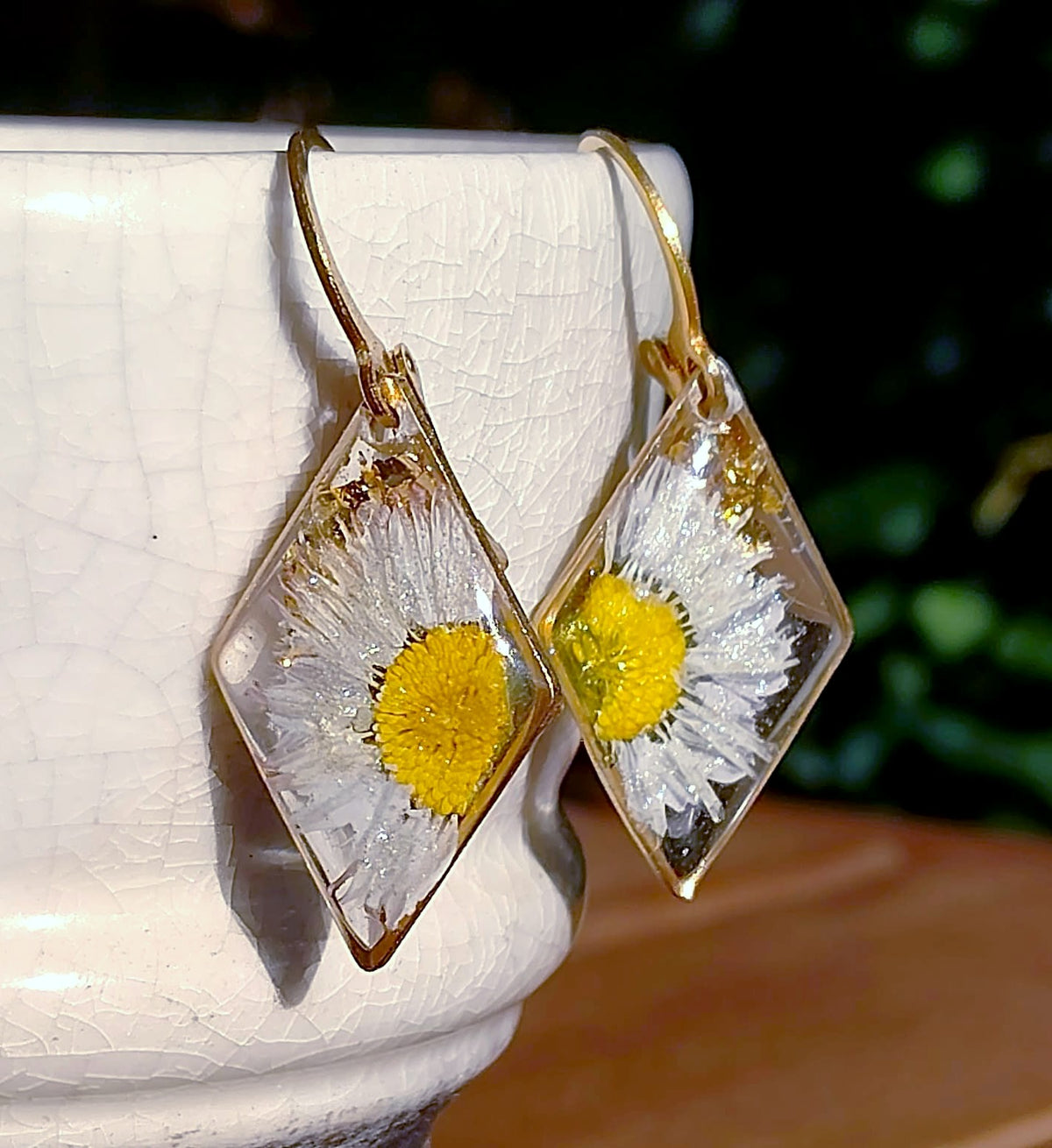 Boucles d'oreille Pâquerette