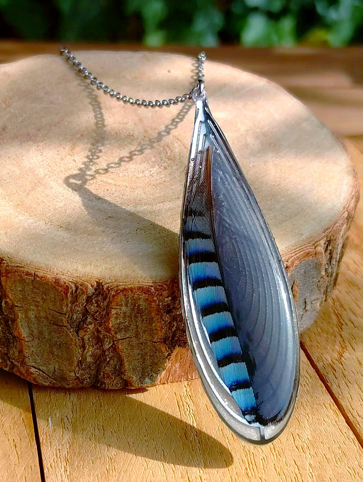 Collier Plume de Geai