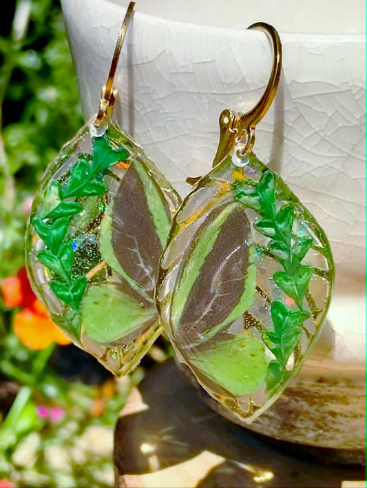 Boucles d'oreille Graines Bourse à pasteur