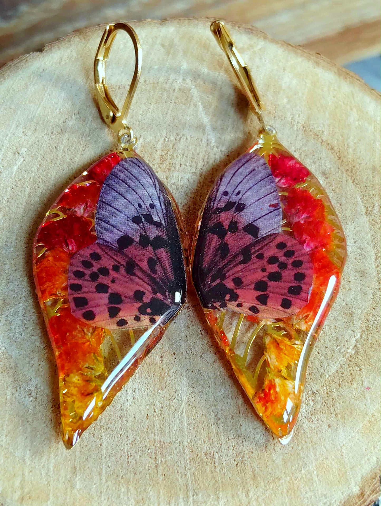 Boucles d'oreille, Gypsophiles