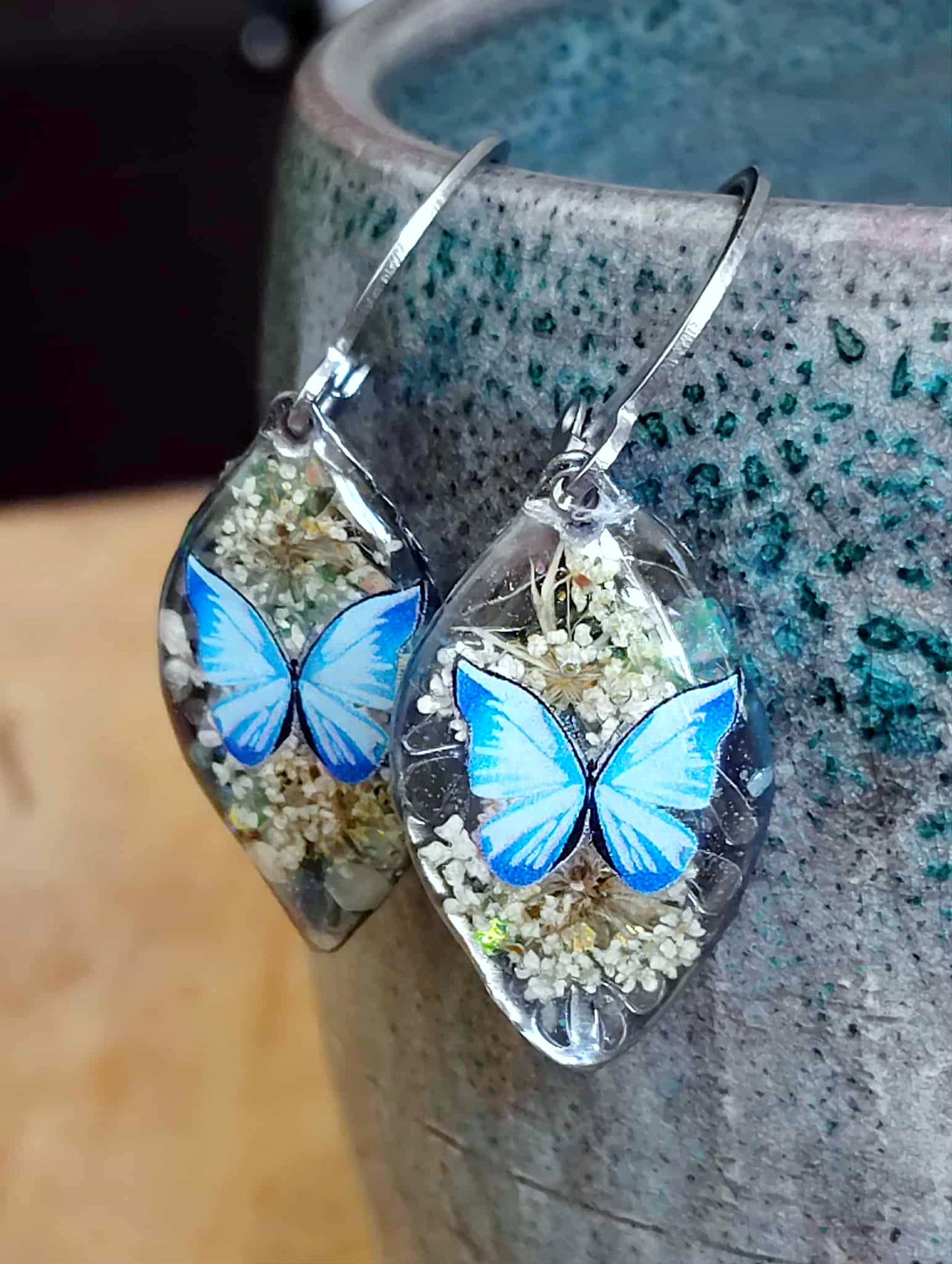 Boucles d'oreille, Fleur de carotte