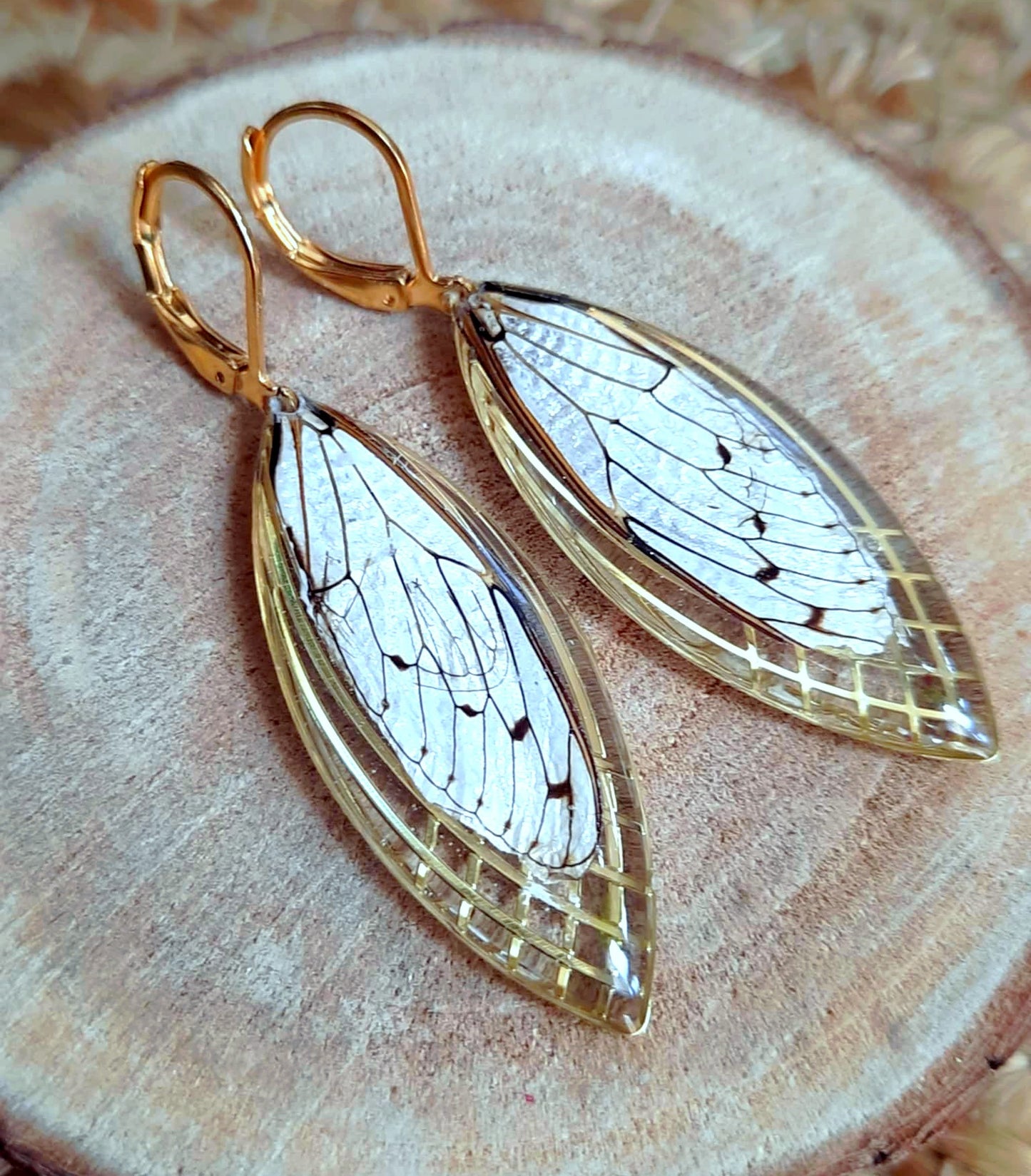 Boucles d'oreille, Aile de cigale