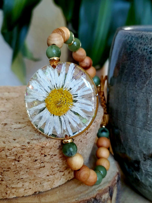 Bracelet Pâquerette Jade