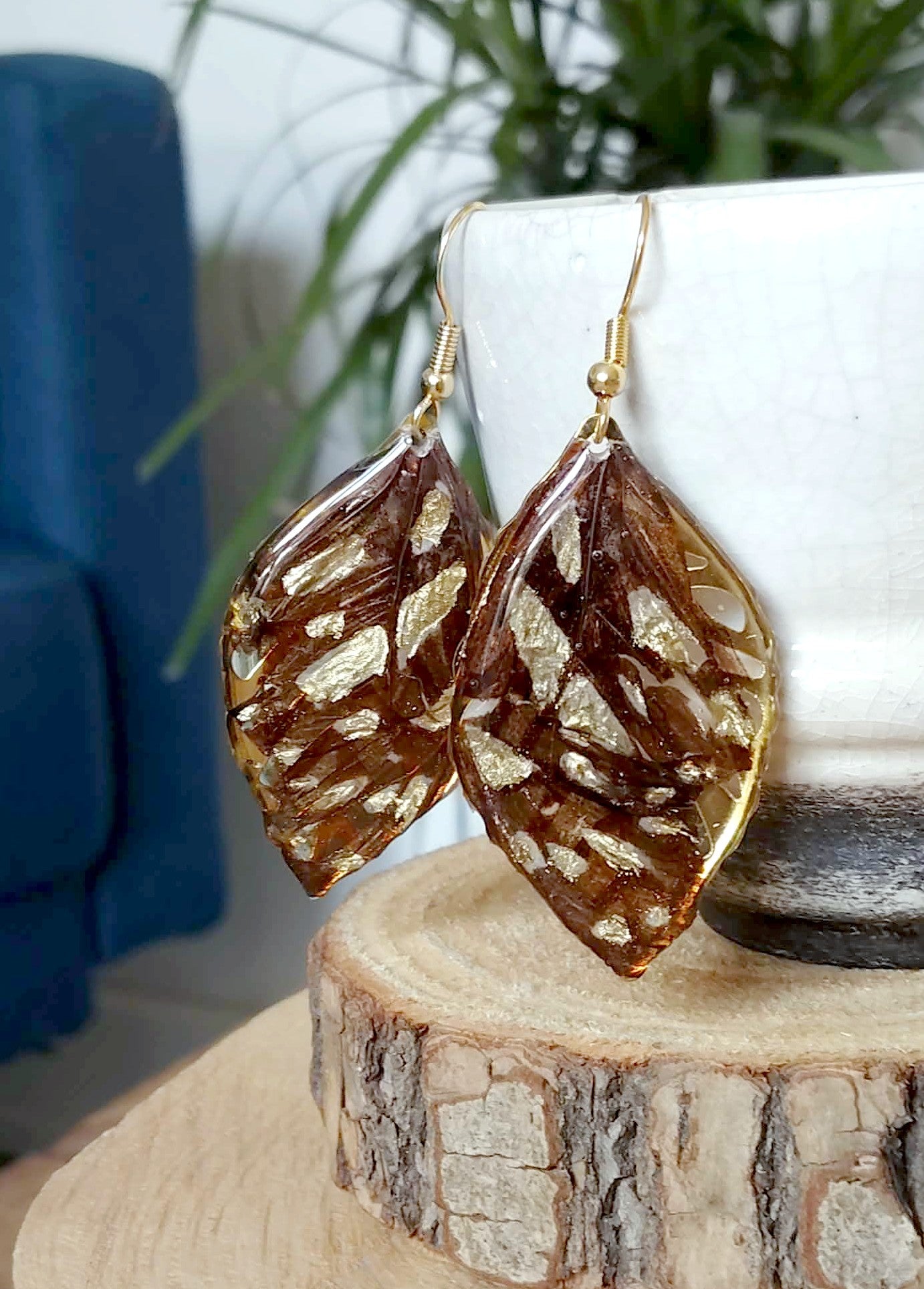 Boucles d'oreille, Aile de papillon