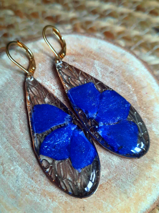 Boucles d'oreille, Pervenche