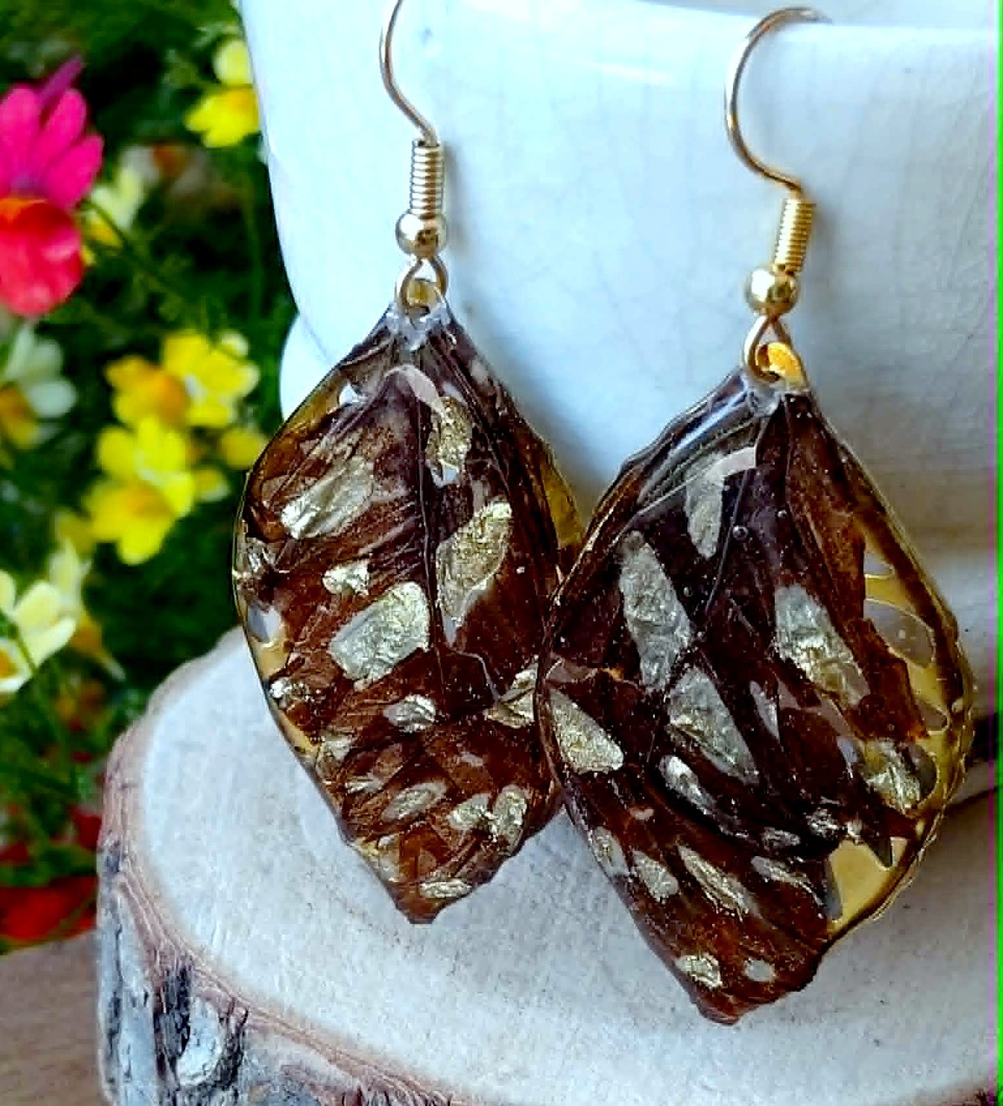 Boucles d'oreille, Aile de papillon