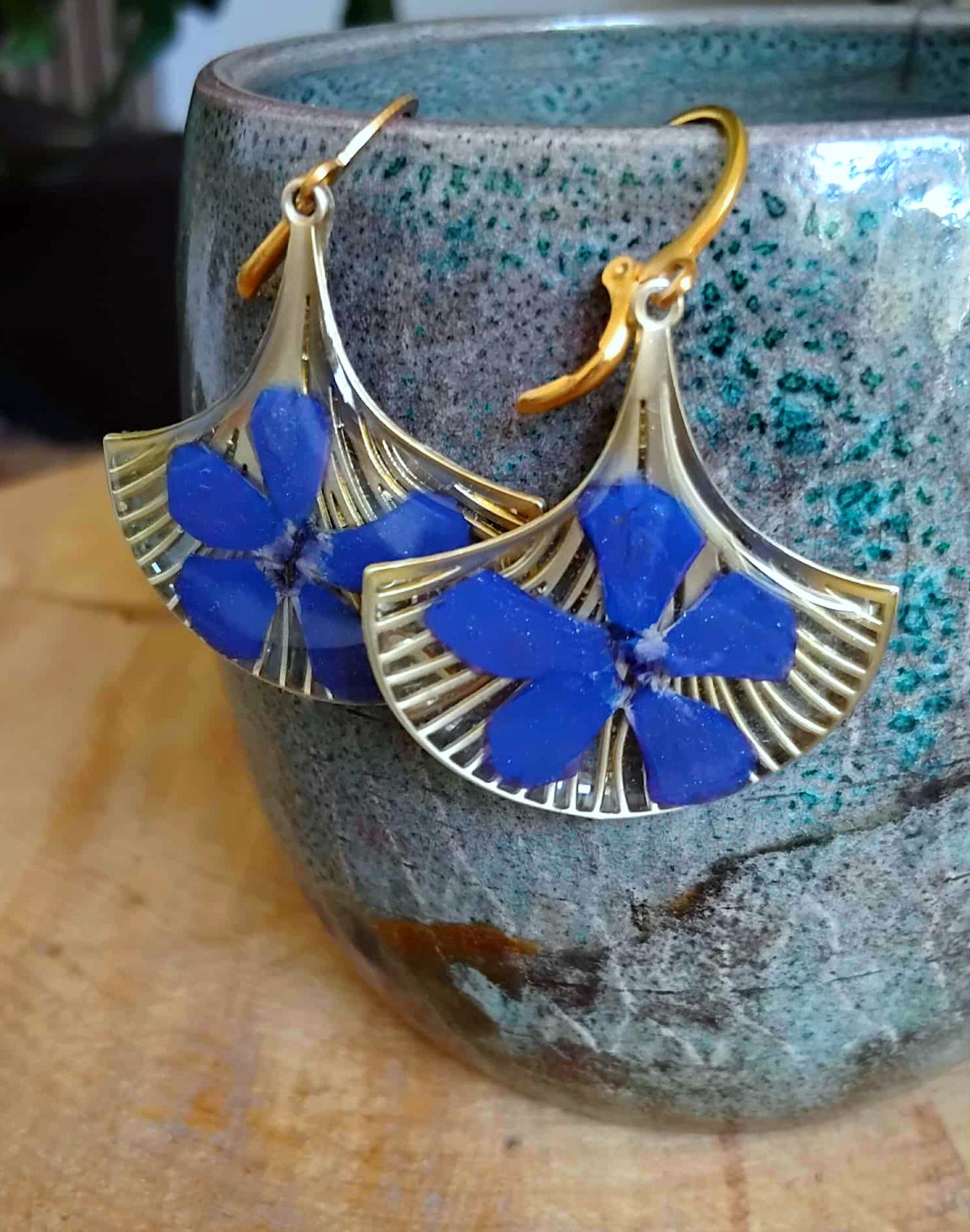 Boucles d'oreille, Pervenche