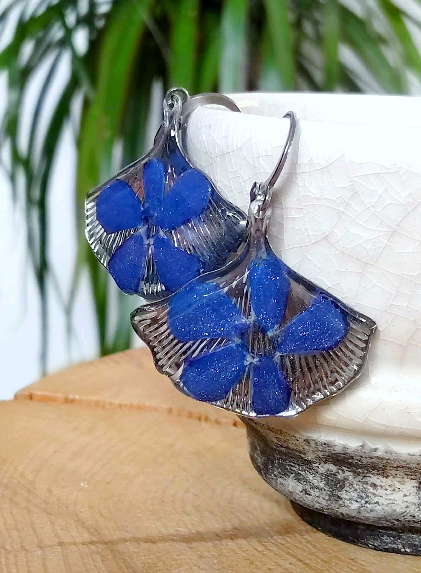Boucles d'oreille, Pervenche