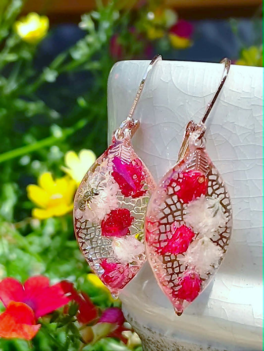 Boucles d'oreille Gypsophiles