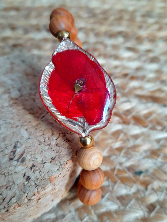 Bracelet, Coquelicot