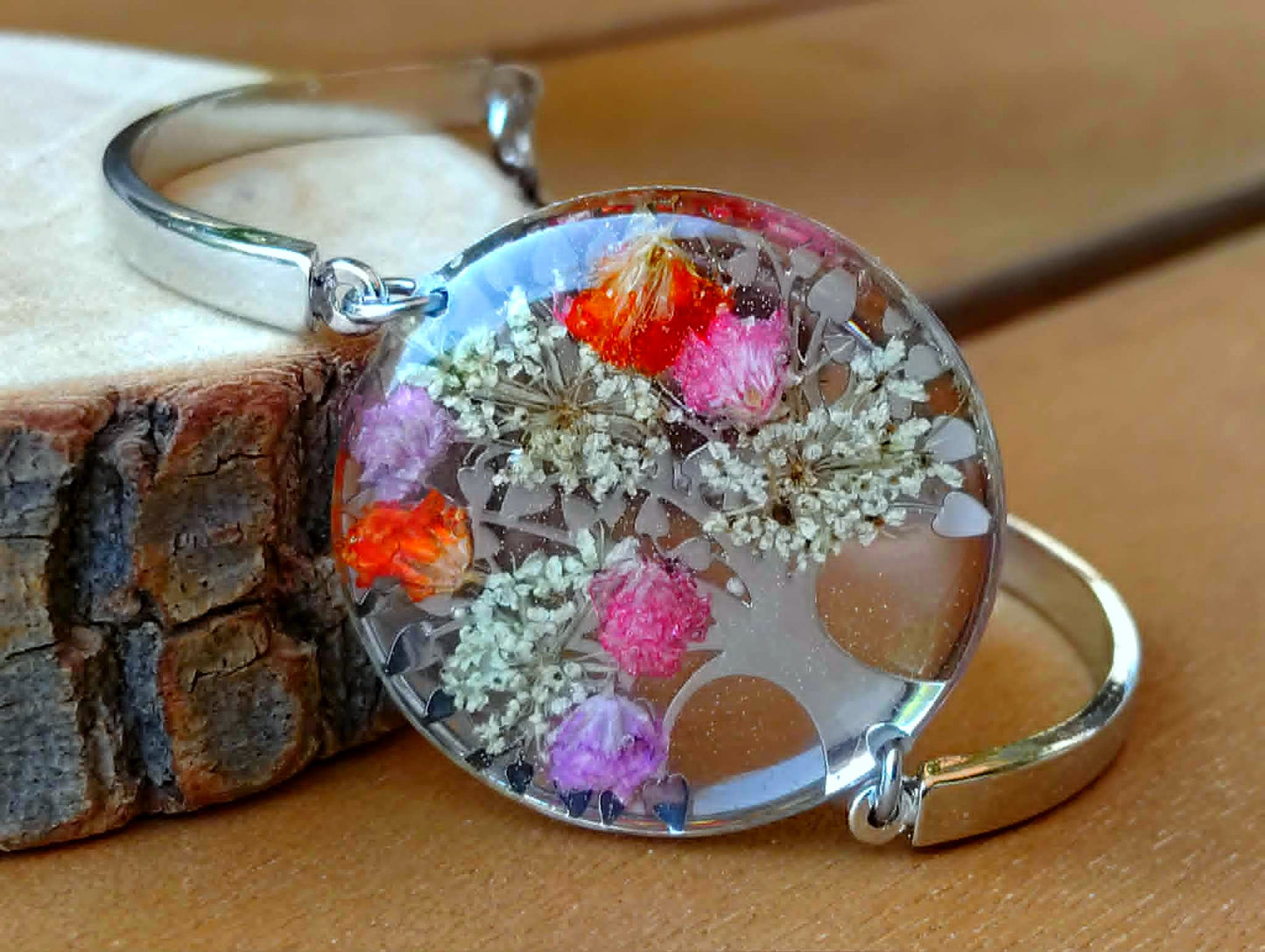 Bracelet Fleur de carotte Gypsophiles