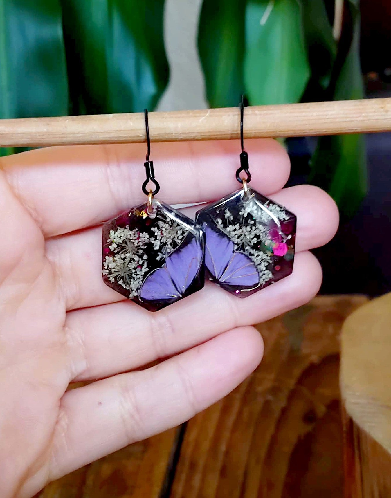 Boucles d'oreille Fleur de carotte