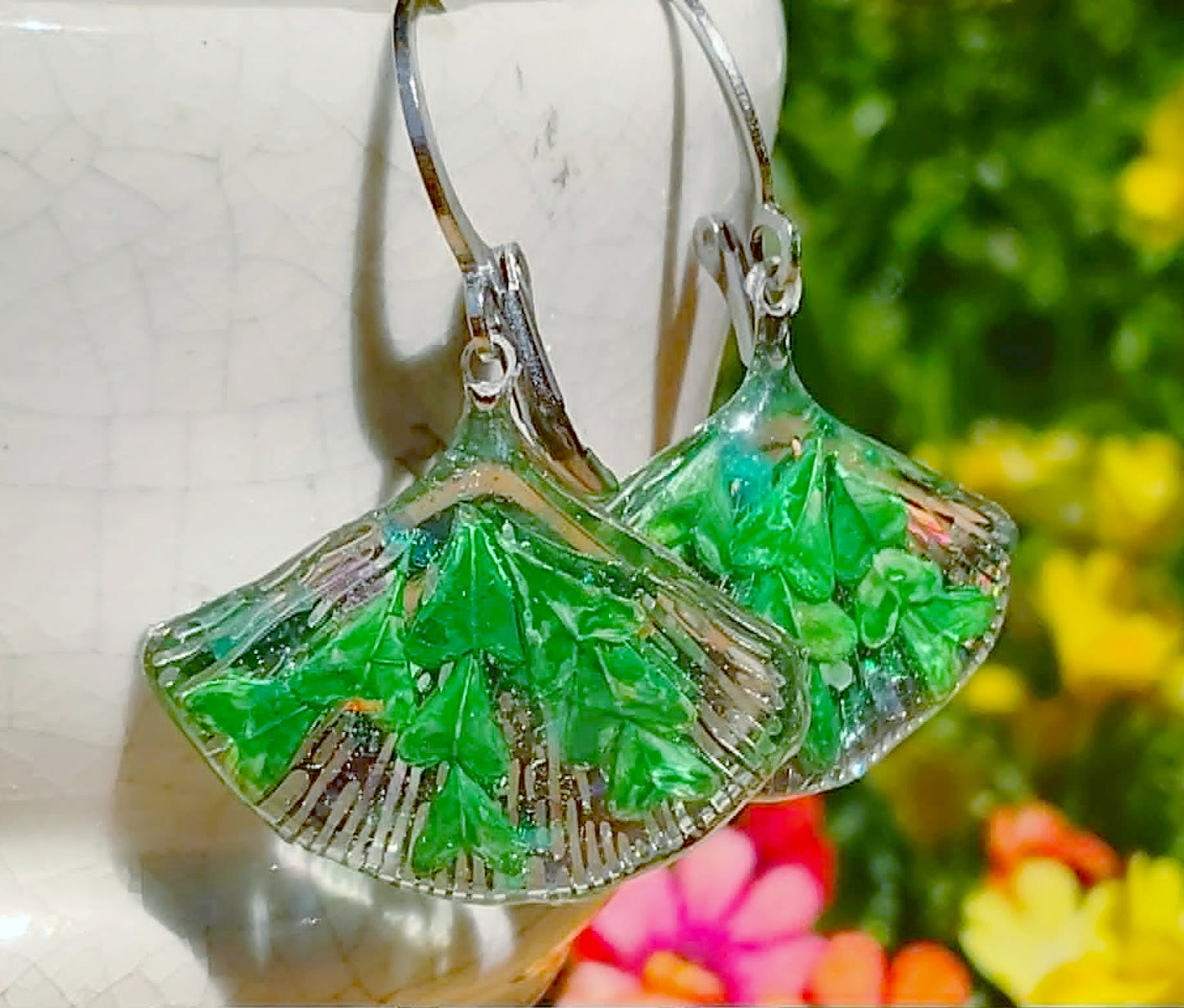Boucles d'oreille Graines Bourse à pasteur