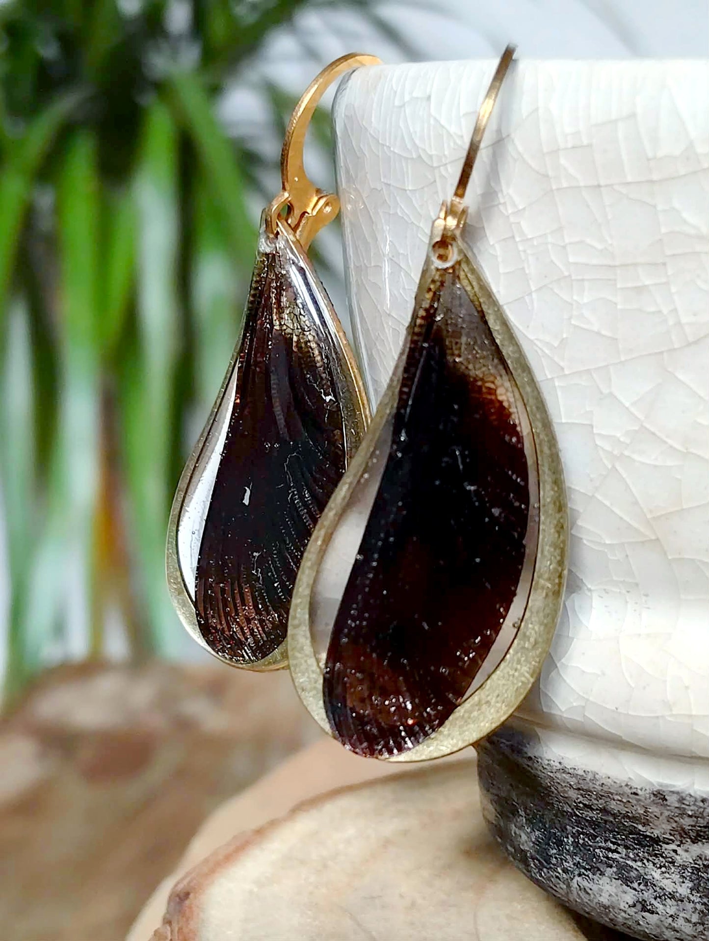 Boucles d'oreille, Aile de libellule