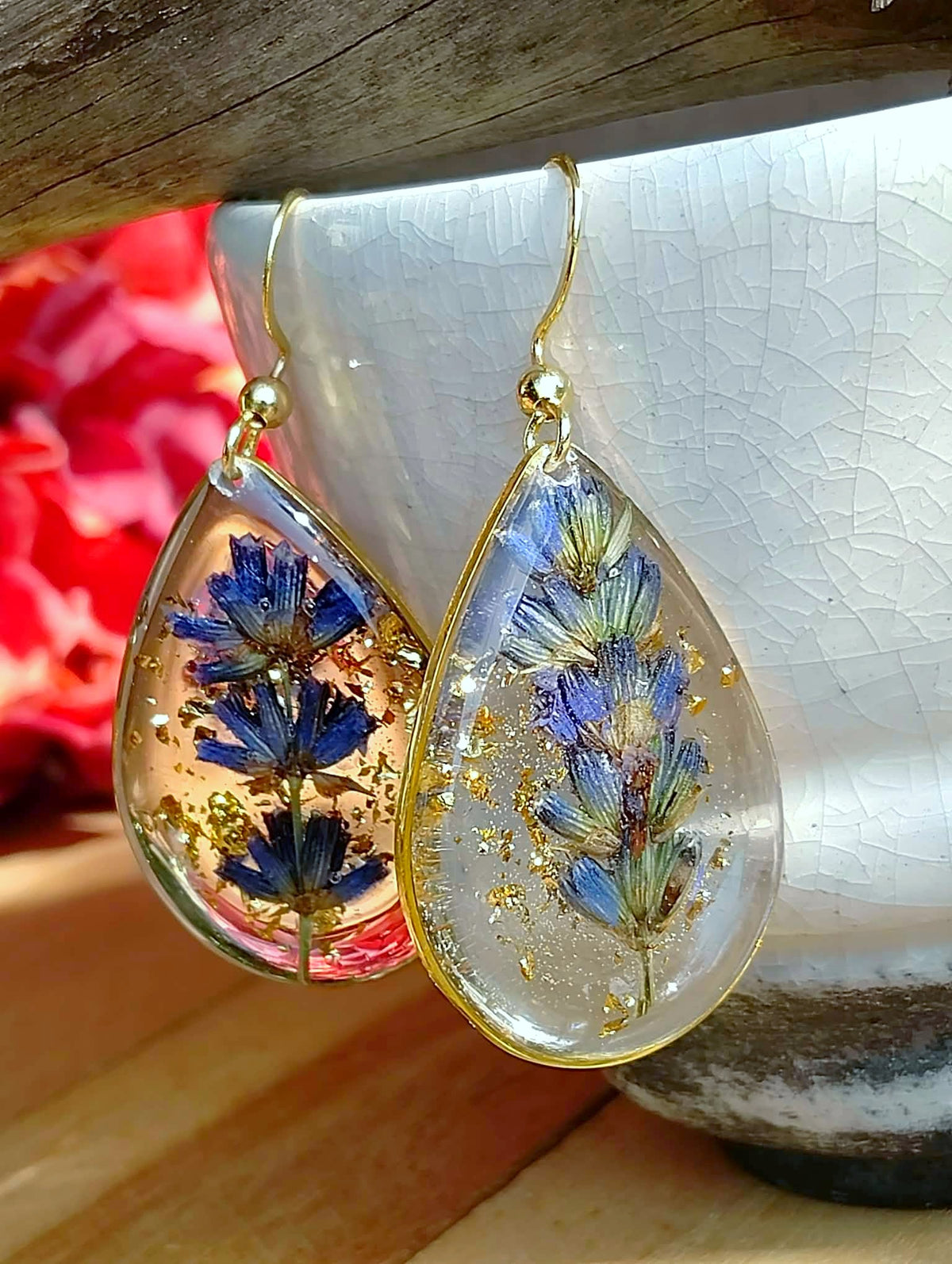 Boucles d'oreille Lavande