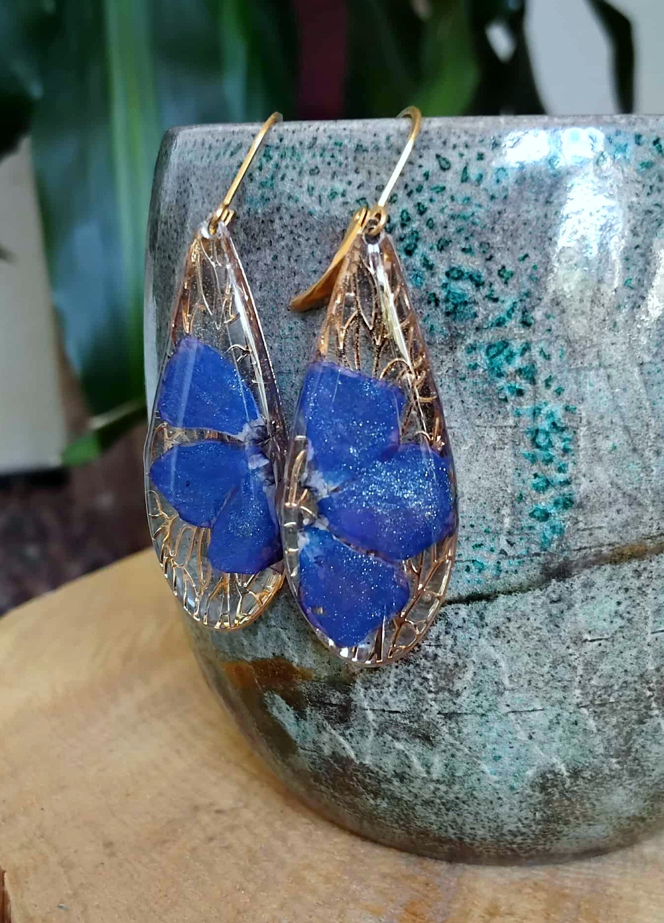 Boucles d'oreille, Pervenche