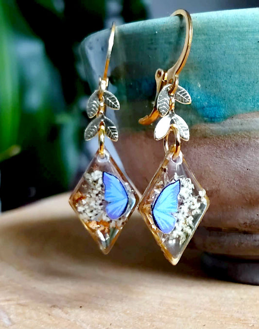 Boucles d'oreille Fleur de carotte