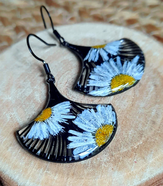 Boucles d'oreille, Pâquerettes