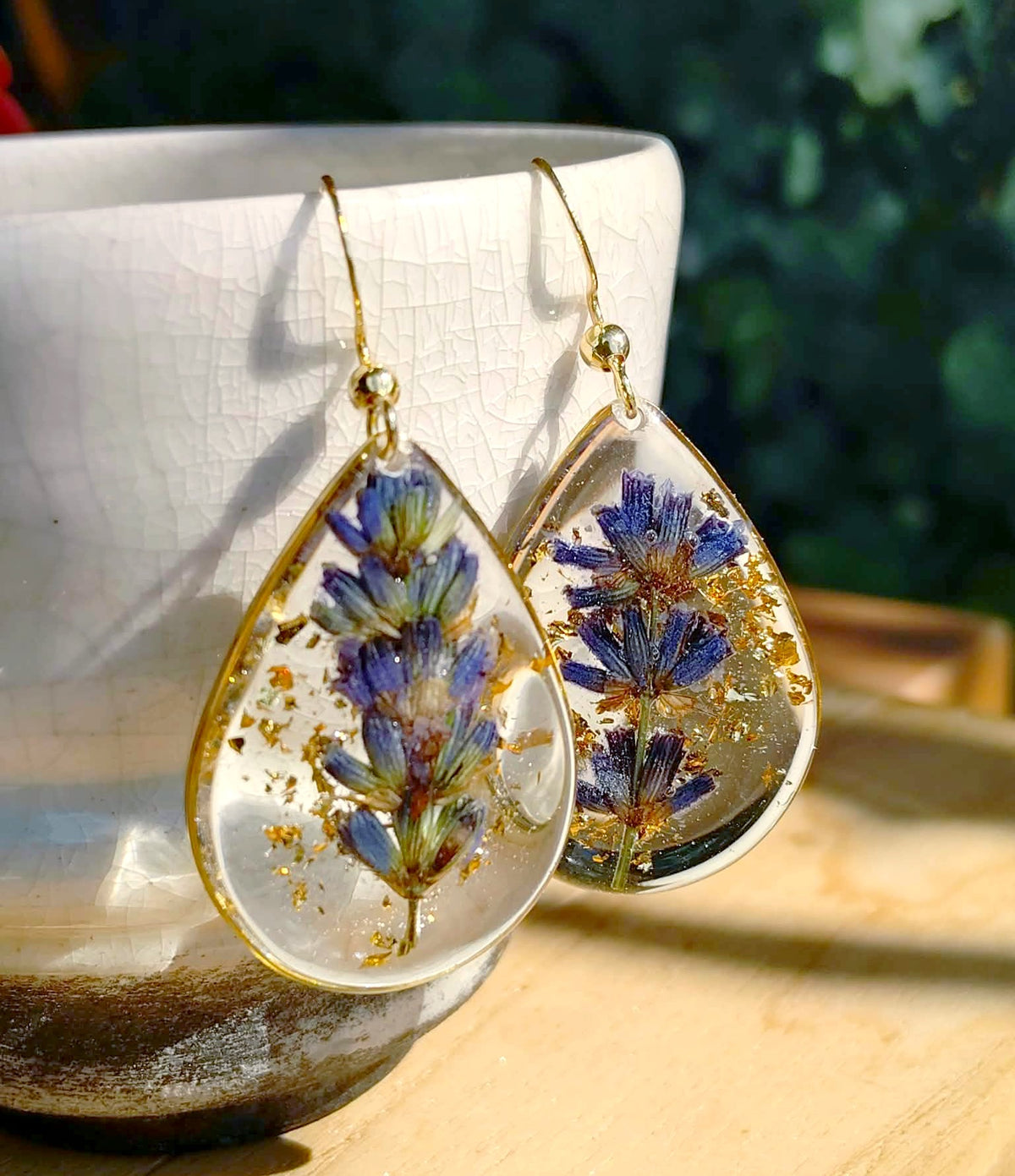 Boucles d'oreille Lavande
