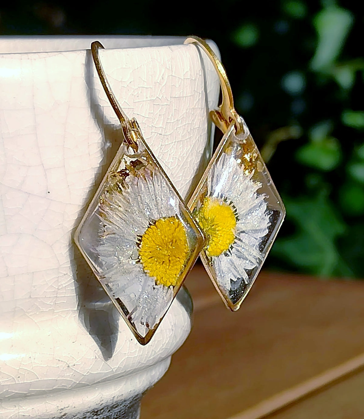 Boucles d'oreille Pâquerette