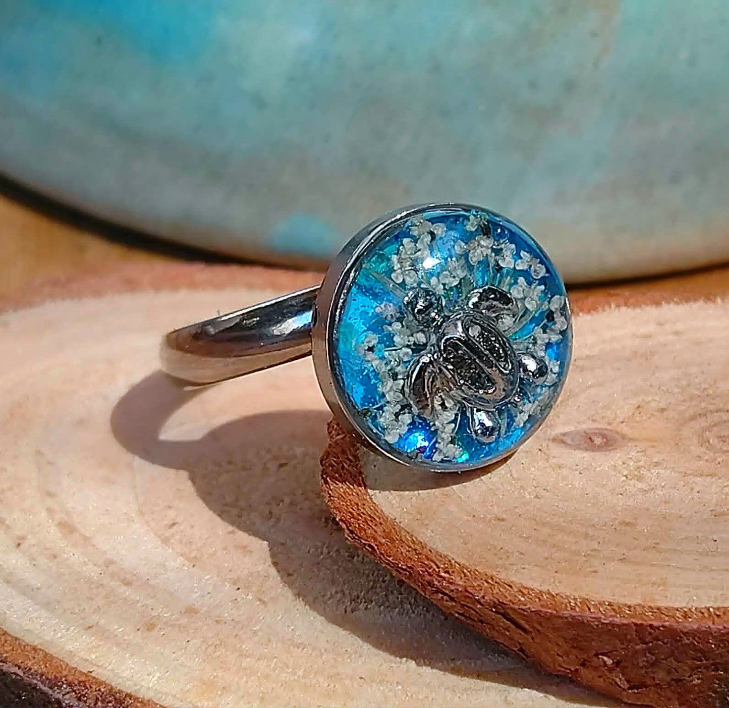 Bague Fleur de carotte sauvage