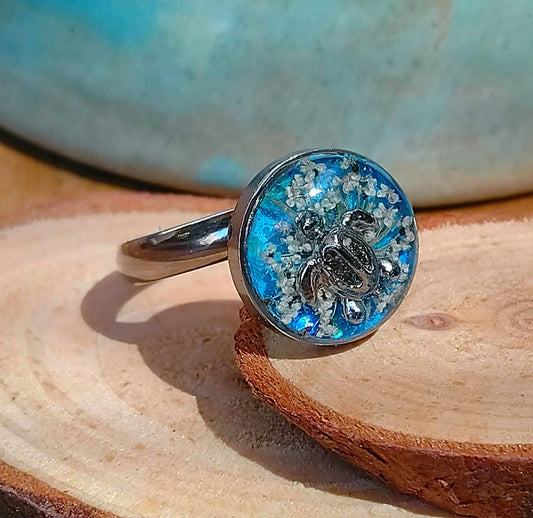 Bague Fleur de carotte sauvage