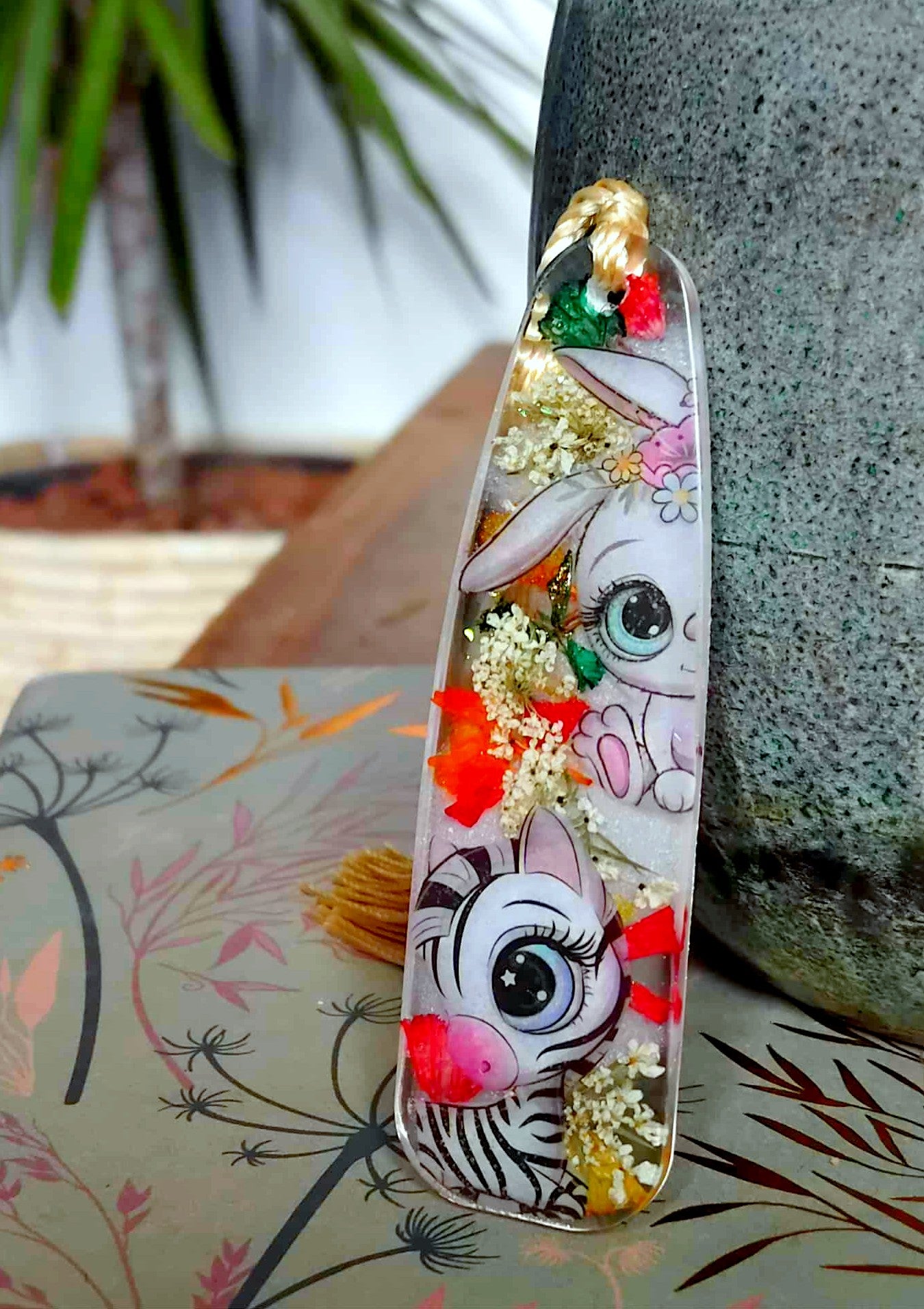 Marque-page Lapin Zèbre