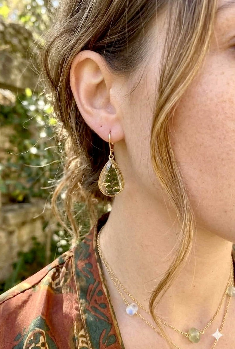 Boucles d'oreille Fougère