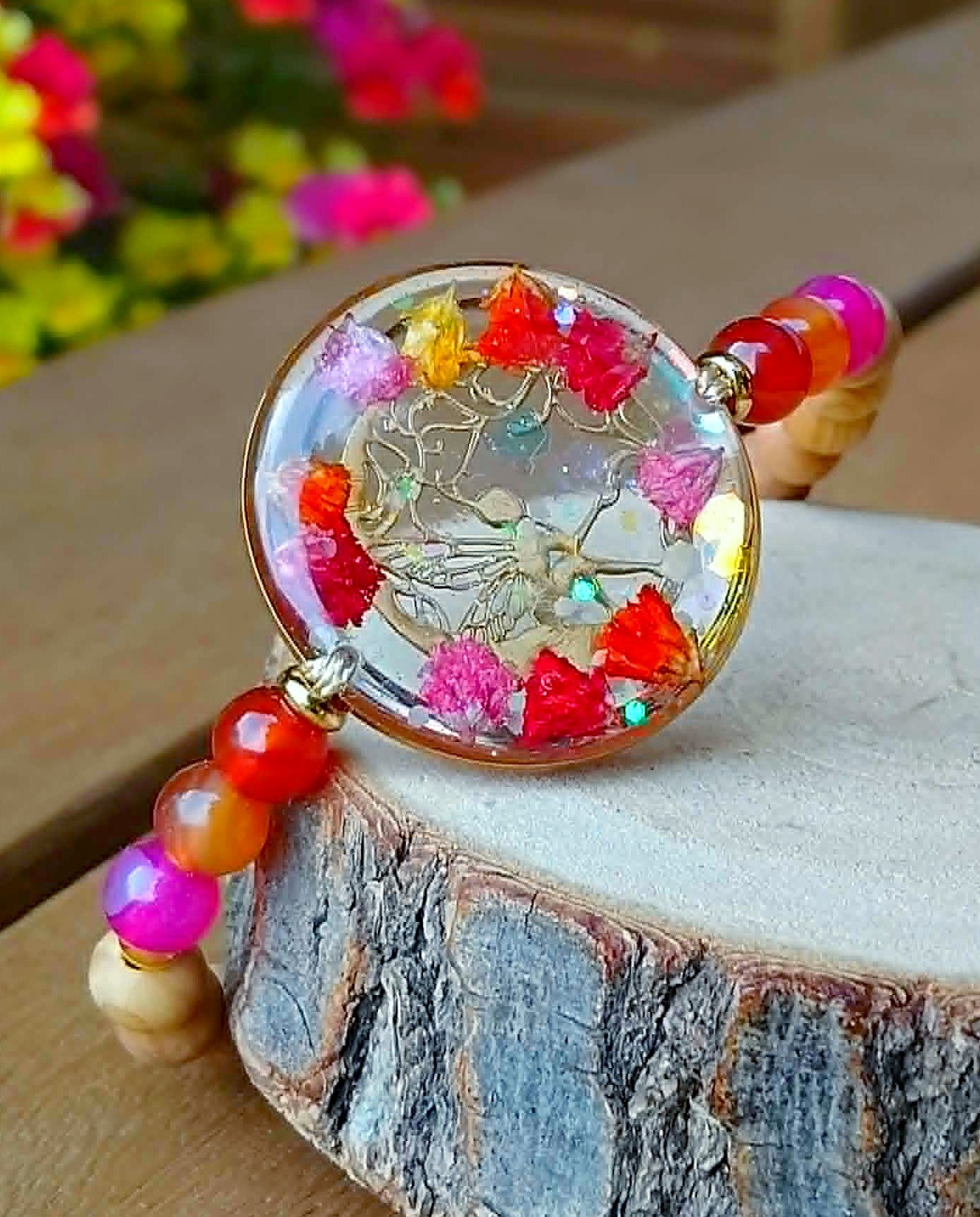 Bracelet Gypsophile  Agate