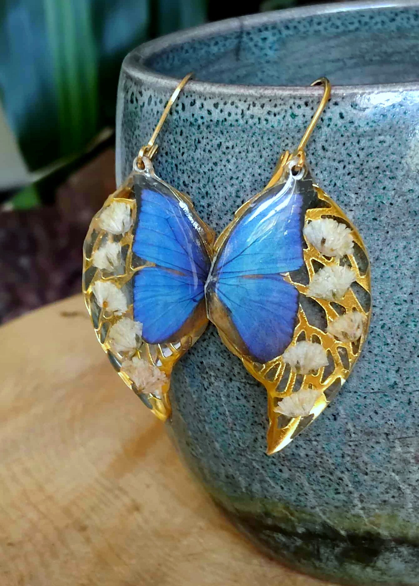 Boucles d'oreille, Gypsophiles