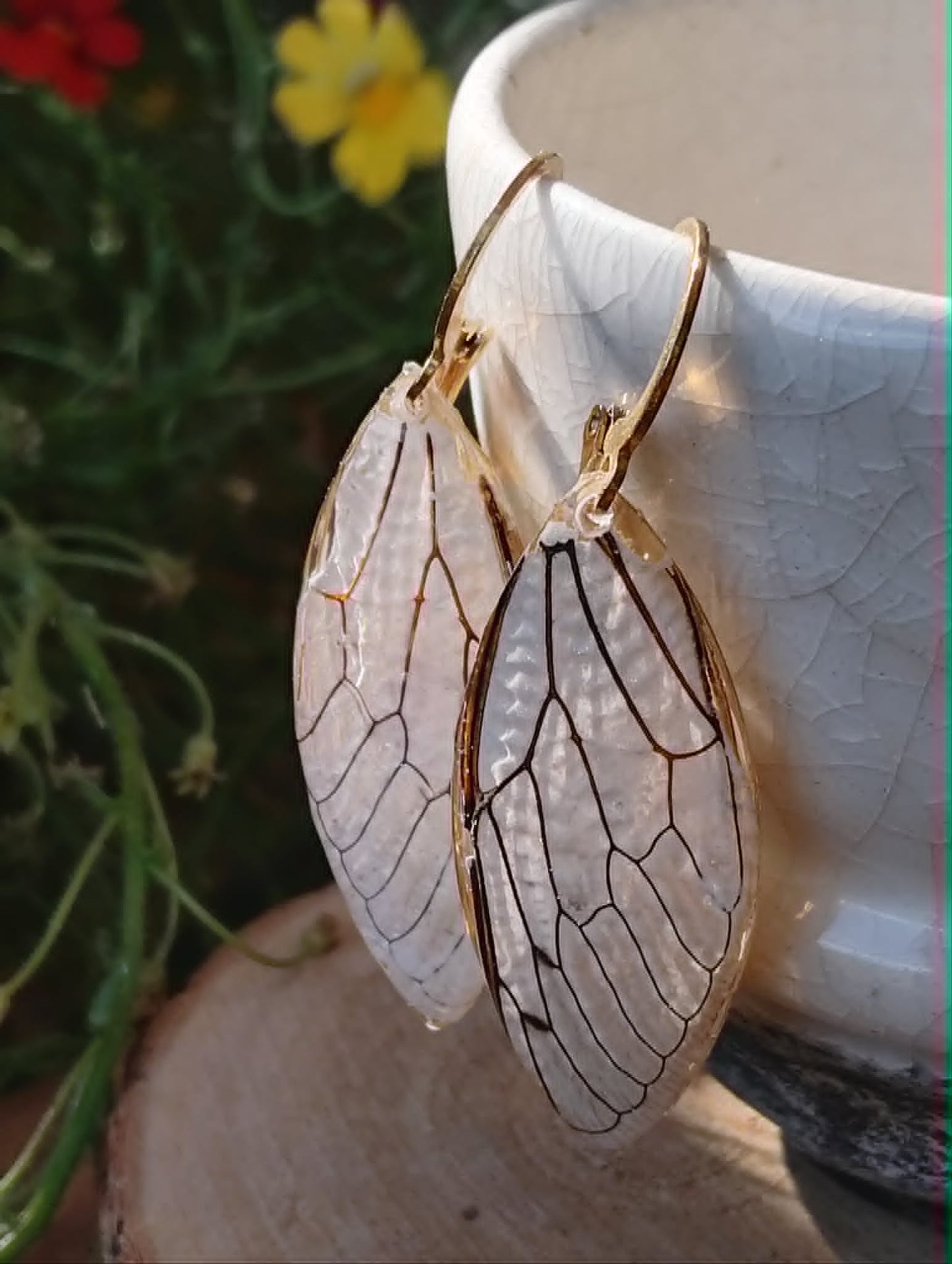 Boucles d'oreille, Aile de cigale