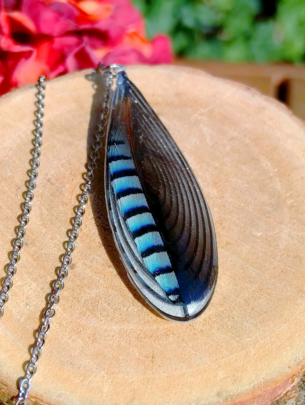Collier Plume de Geai