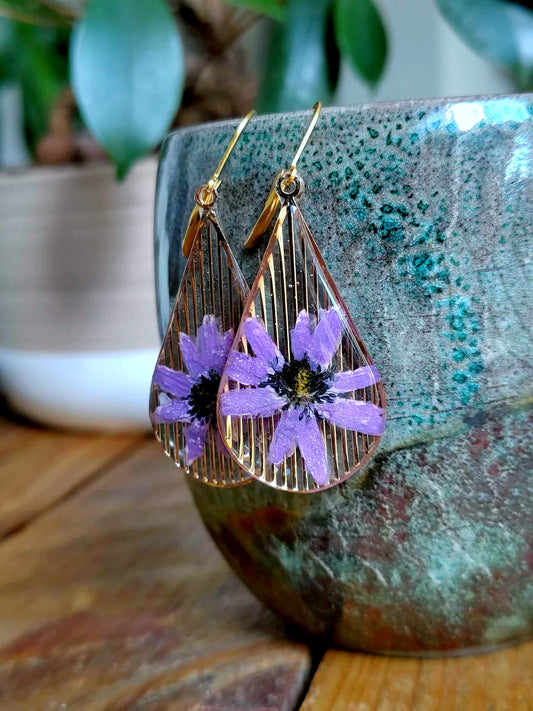 Boucles d'oreille, Anémone