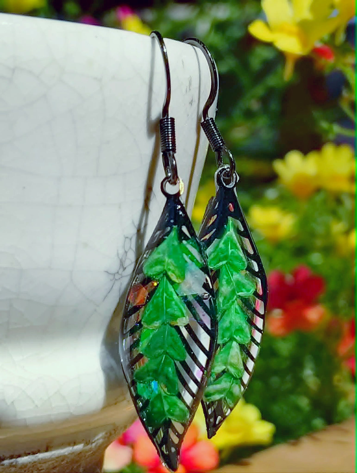 Boucles d'oreille Graines Bourse à pasteur